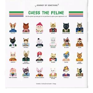 NEW Journey of Something: Guess the Feline Quirky Cat Guessing Party Game